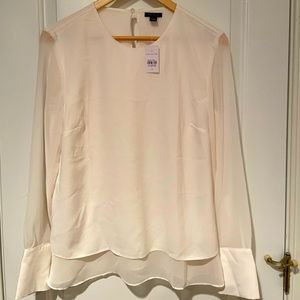 Cream colored Ann Taylor blouse shirt NWT